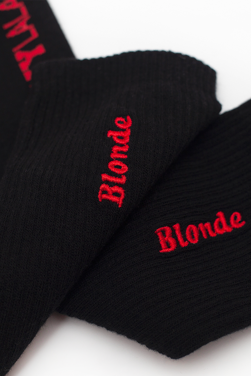 Blonde Classic Black Socks