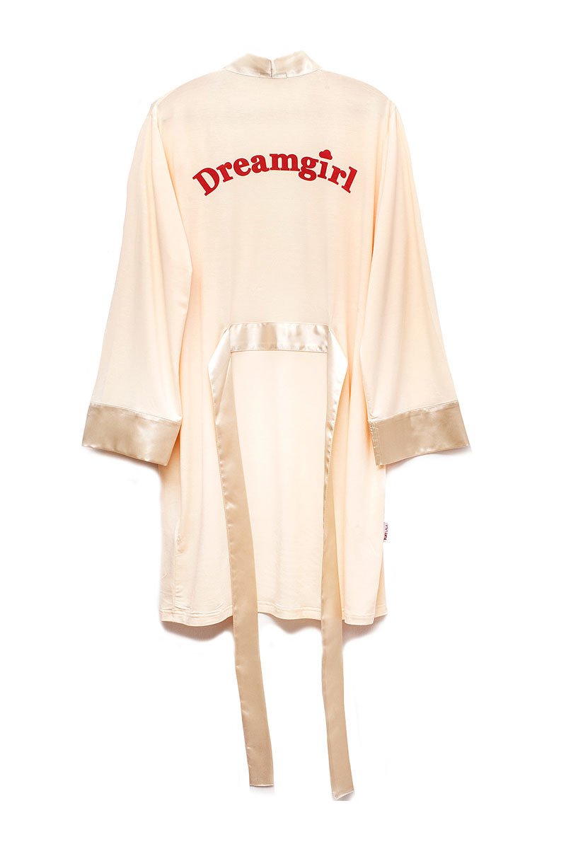 Dreamgirl Cream Viscose Kimono