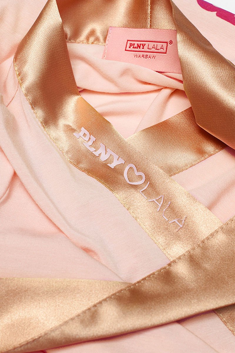 Dreamgirl Pink/Gold Viscose Kimono