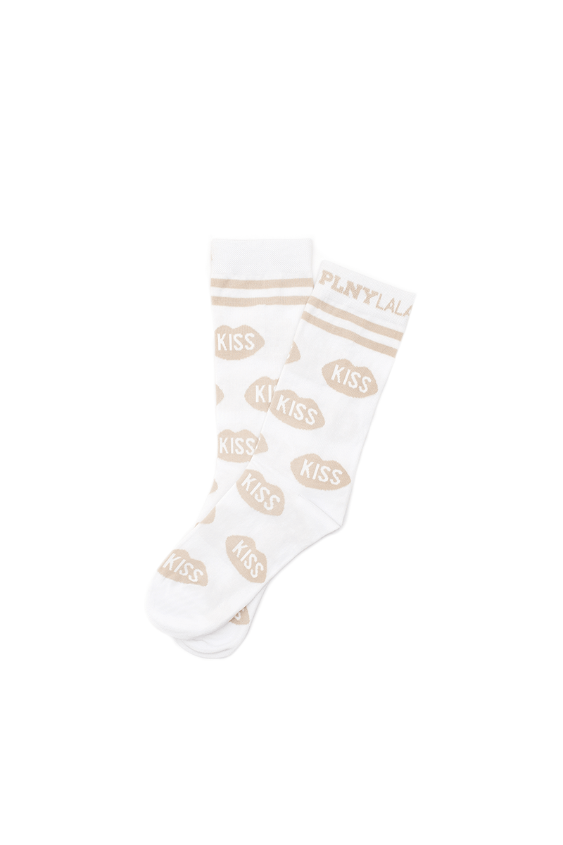 KISS Classic White/Caramel Socks