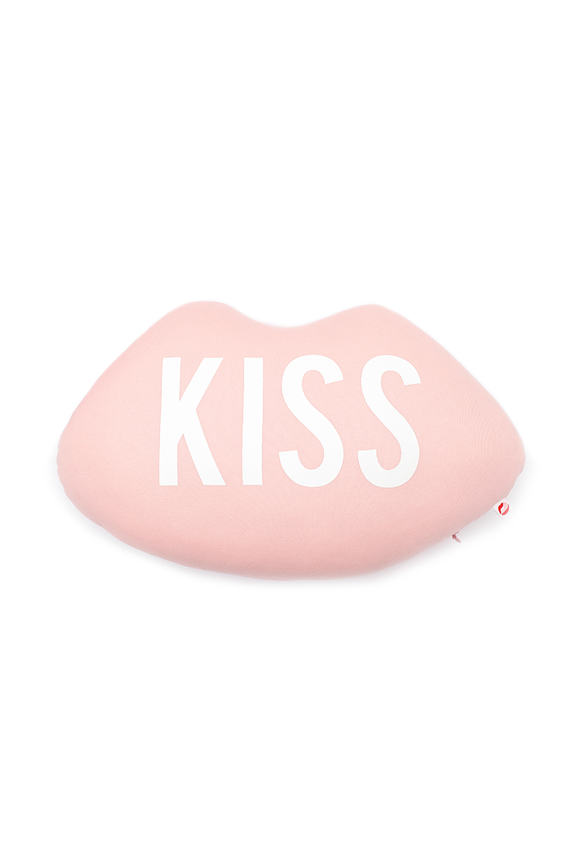 KISS Lips Rose Pillow