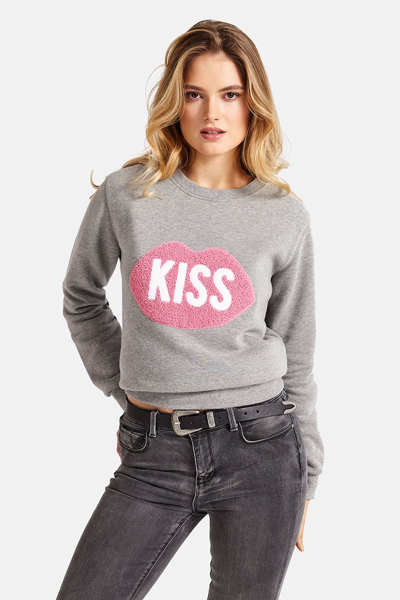 KISS Regular Grey Sweatshirt