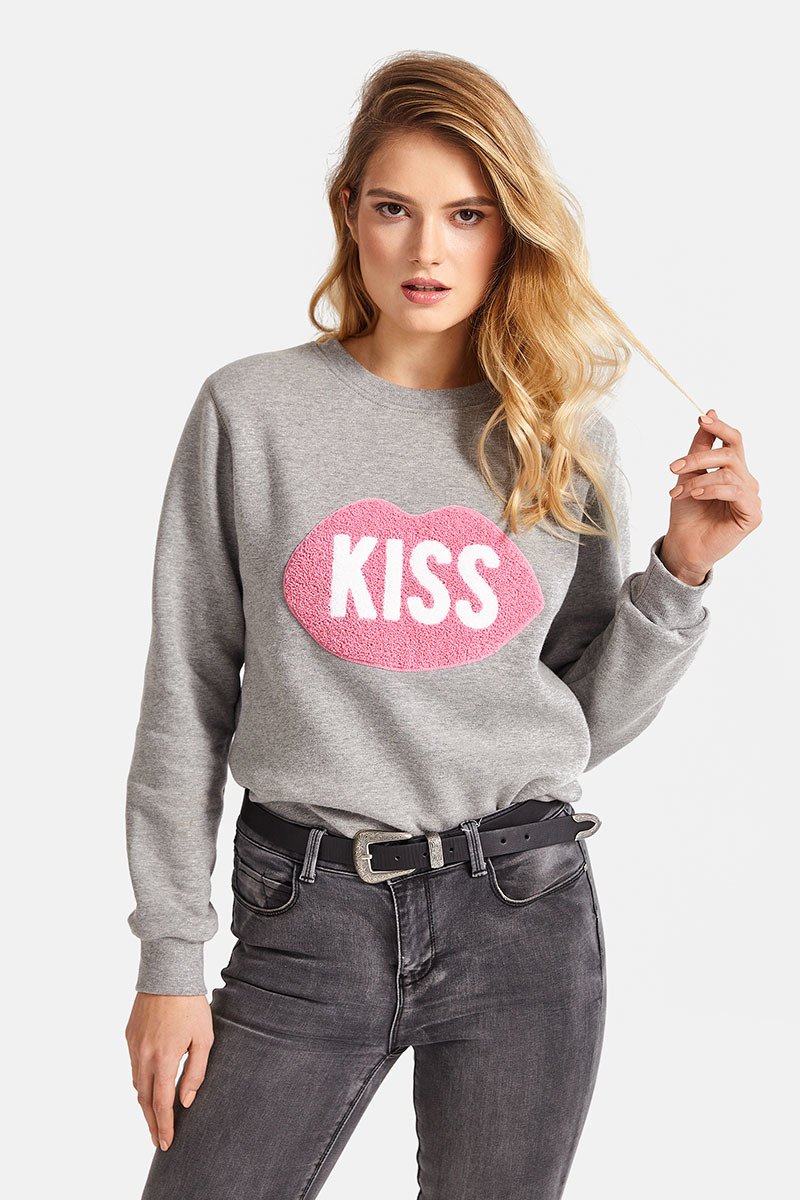 KISS Regular Grey Sweatshirt