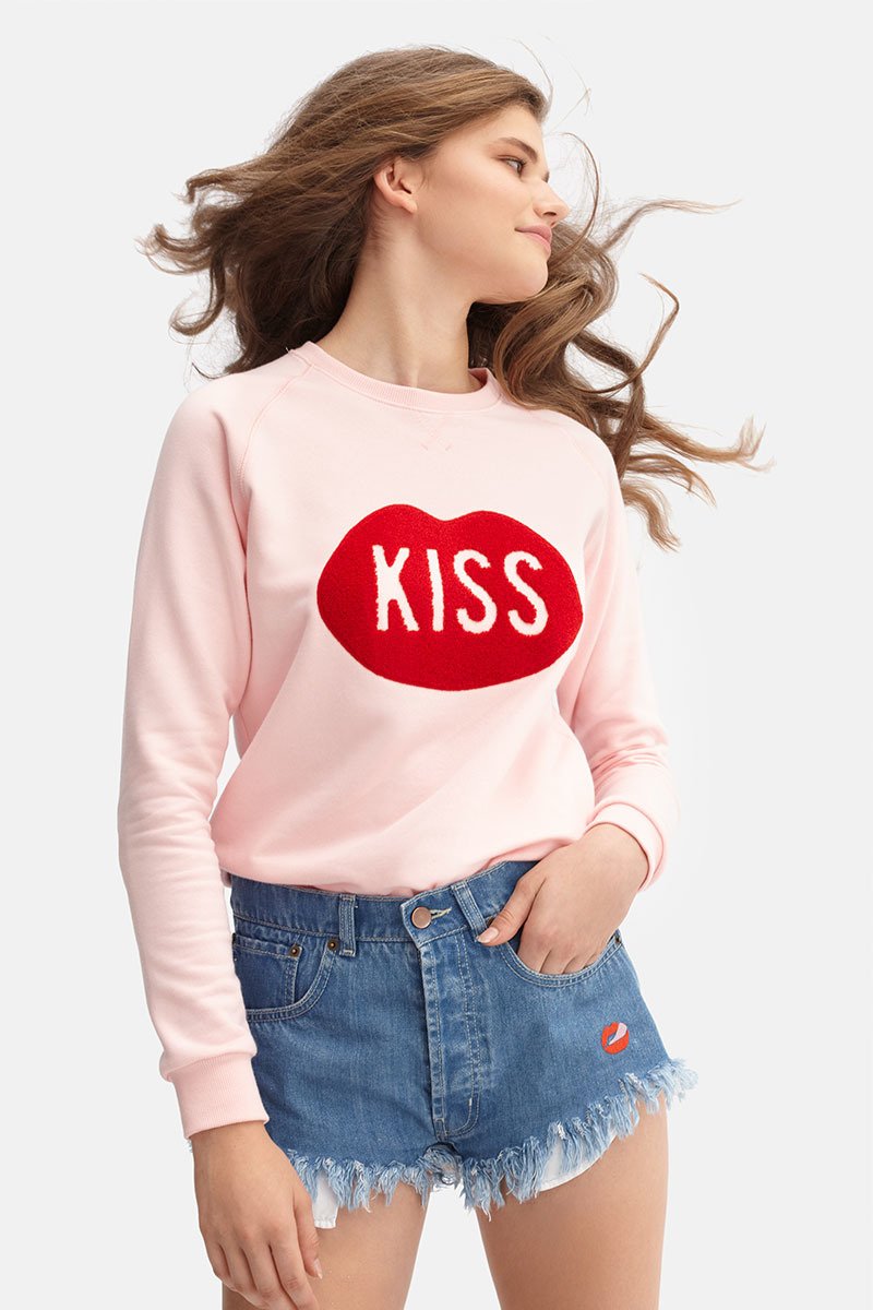 KISS Regular Pink Sweatshirt