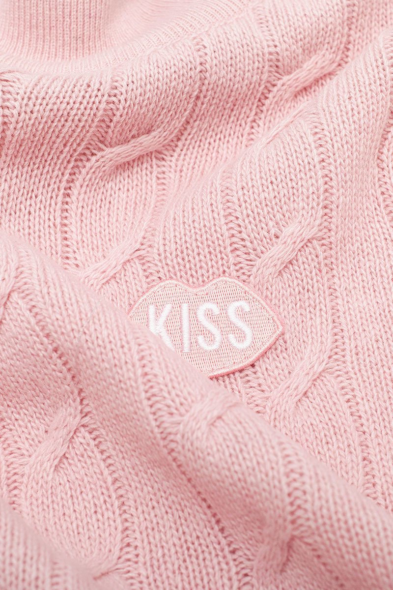 KISS Turtleneck Rose Sweater