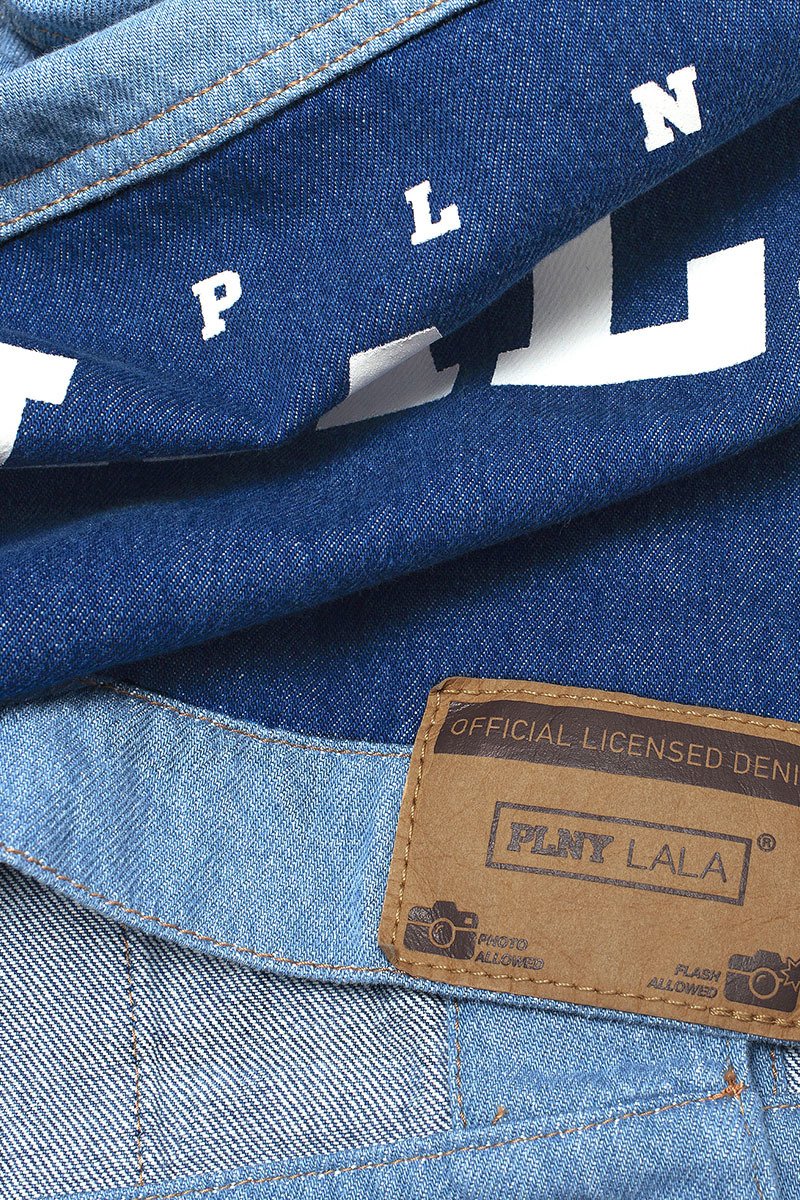 LALA Cropped Blue Denim Jacket
