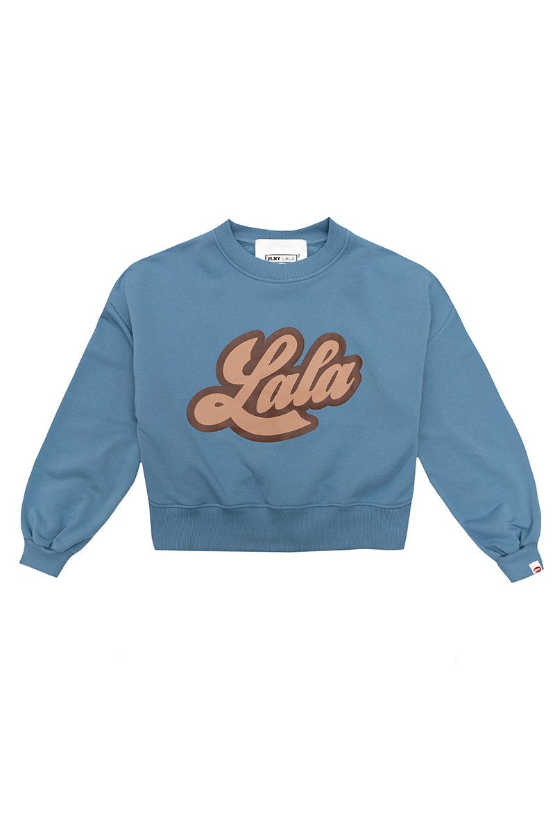 LALA Naive Lake Blue Sweatshirt
