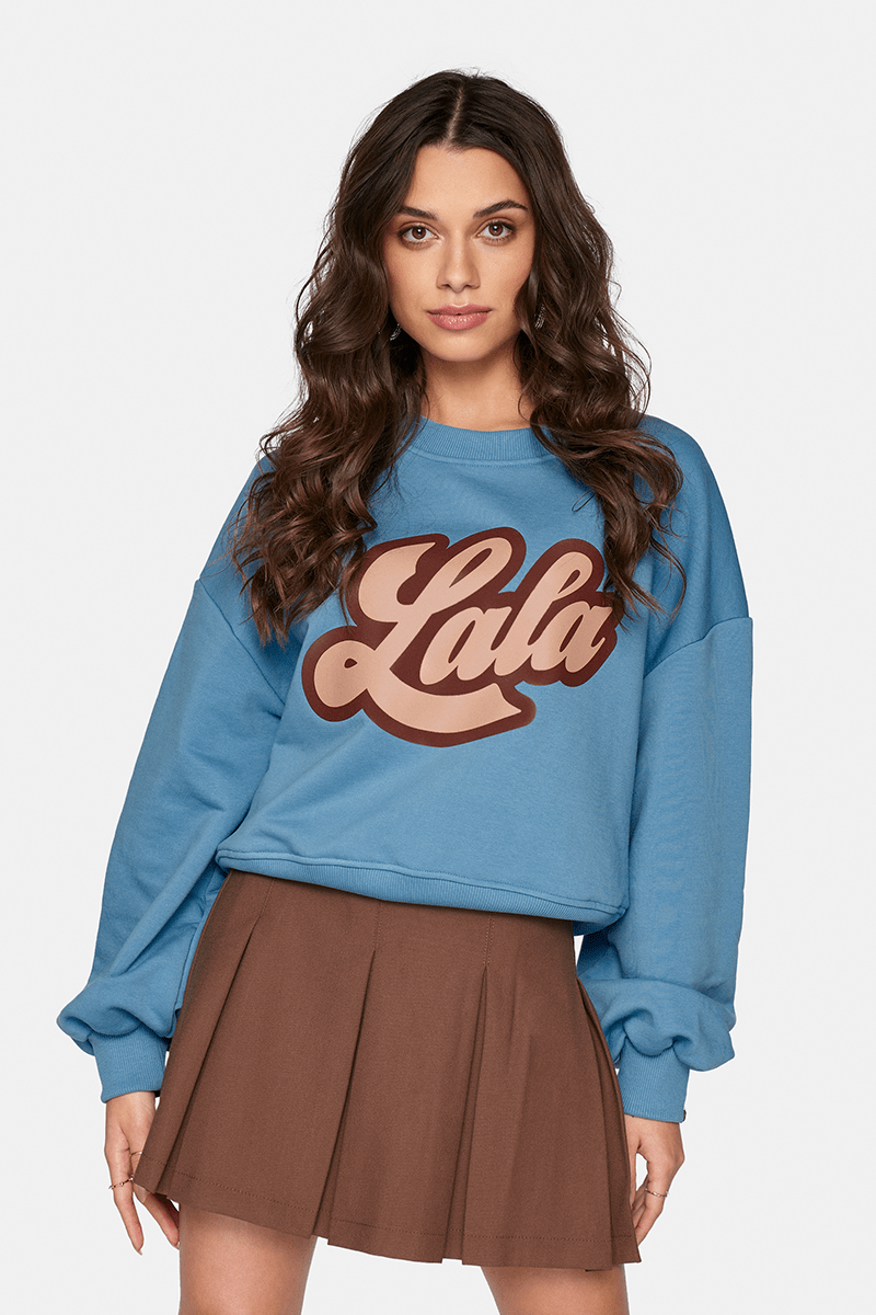 LALA Naive Lake Blue Sweatshirt