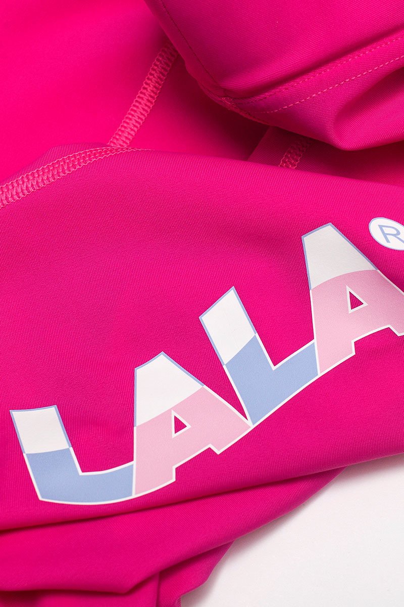 LALA New Wave Long Very Pink Bike Shorts