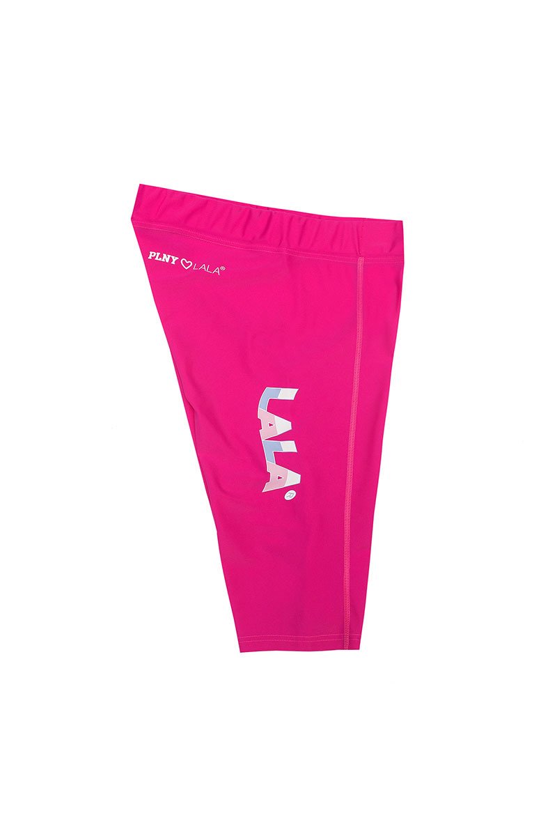 LALA New Wave Long Very Pink Bike Shorts