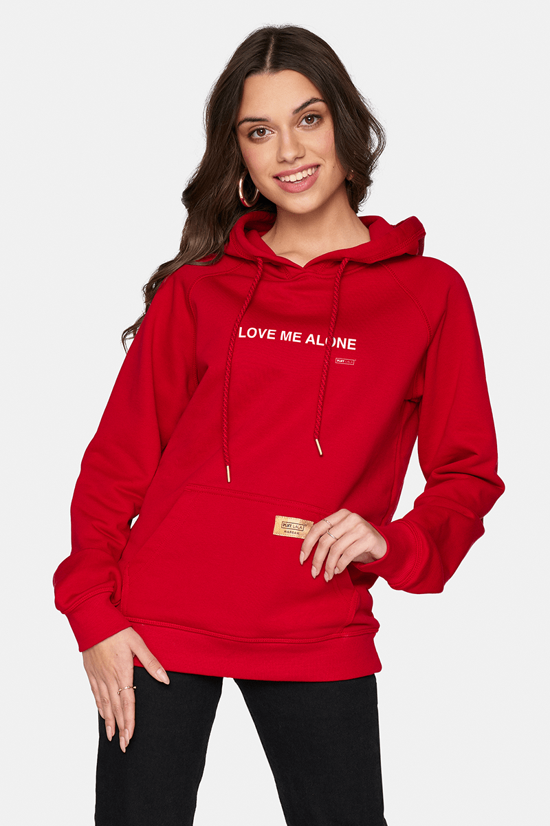 Love Me Alone Chilli Red Hoodie
