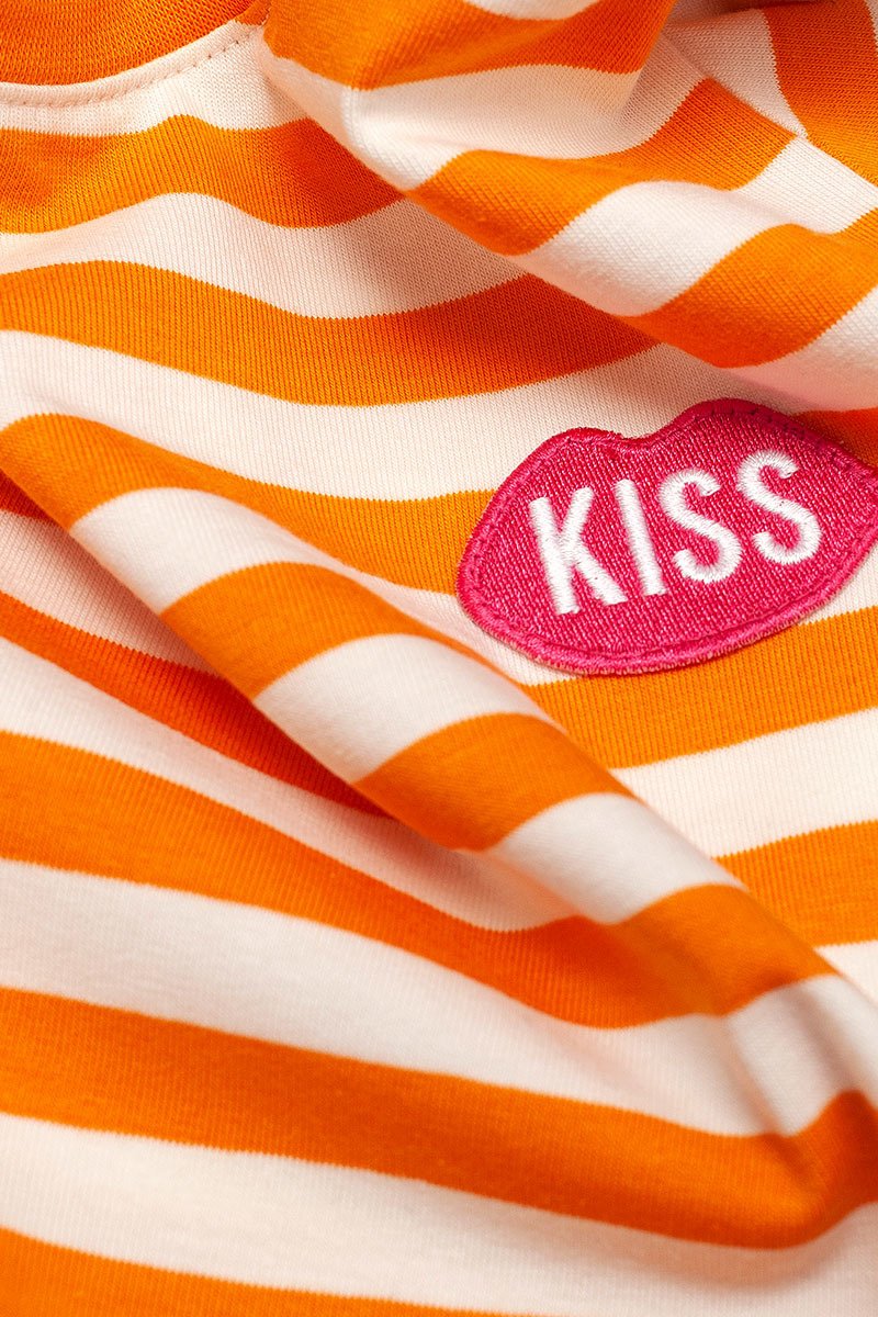 PLNY KIDS Petite KISS Classic Heat Stripes Tee