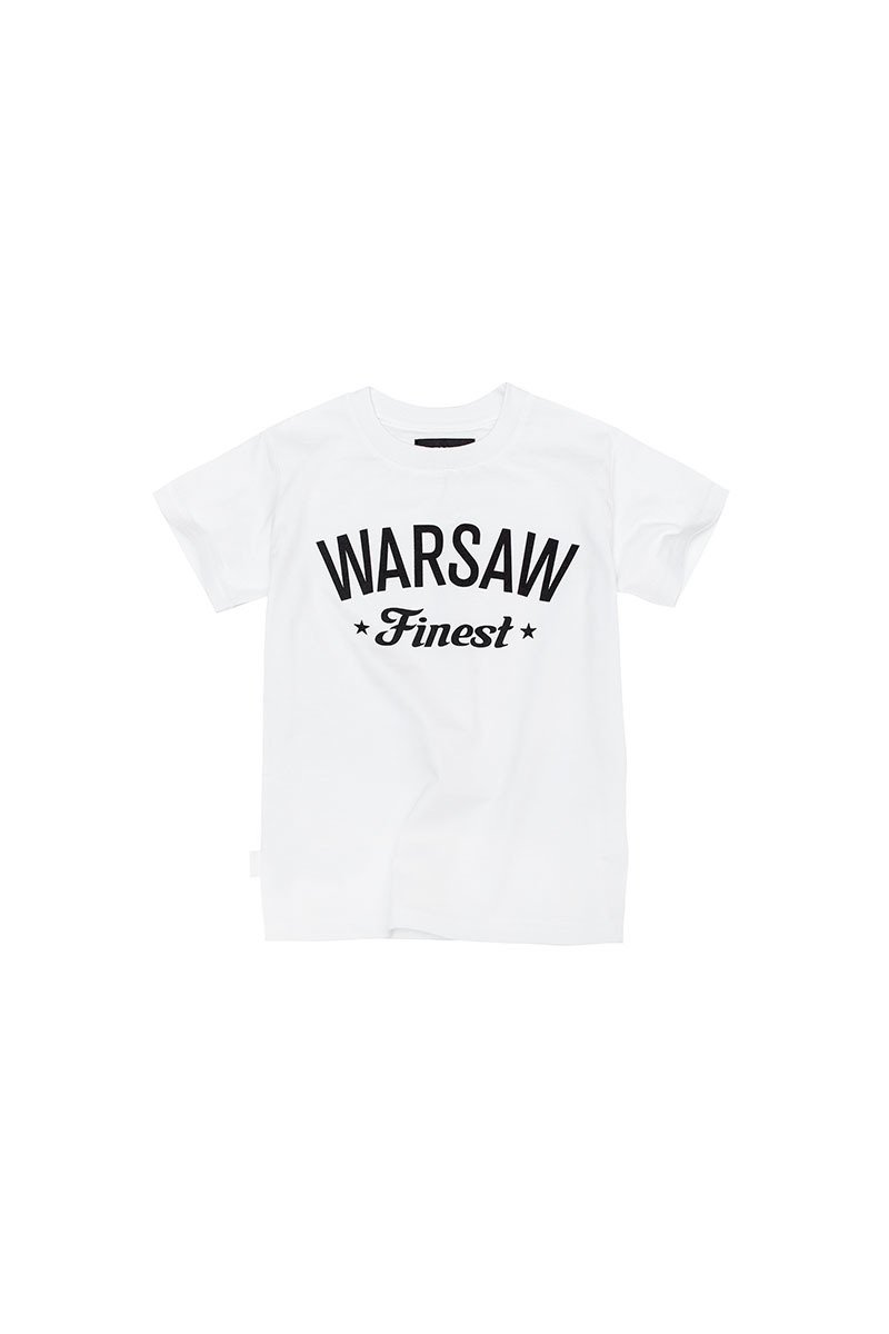 PLNY KIDS Warsaw Finest Titanium White T-shirt