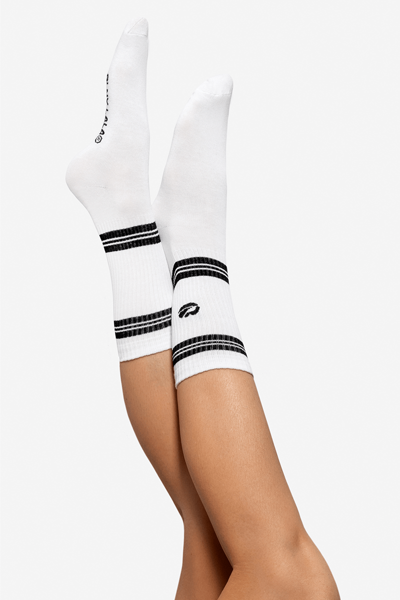 PLNY LALA Classic White Socks