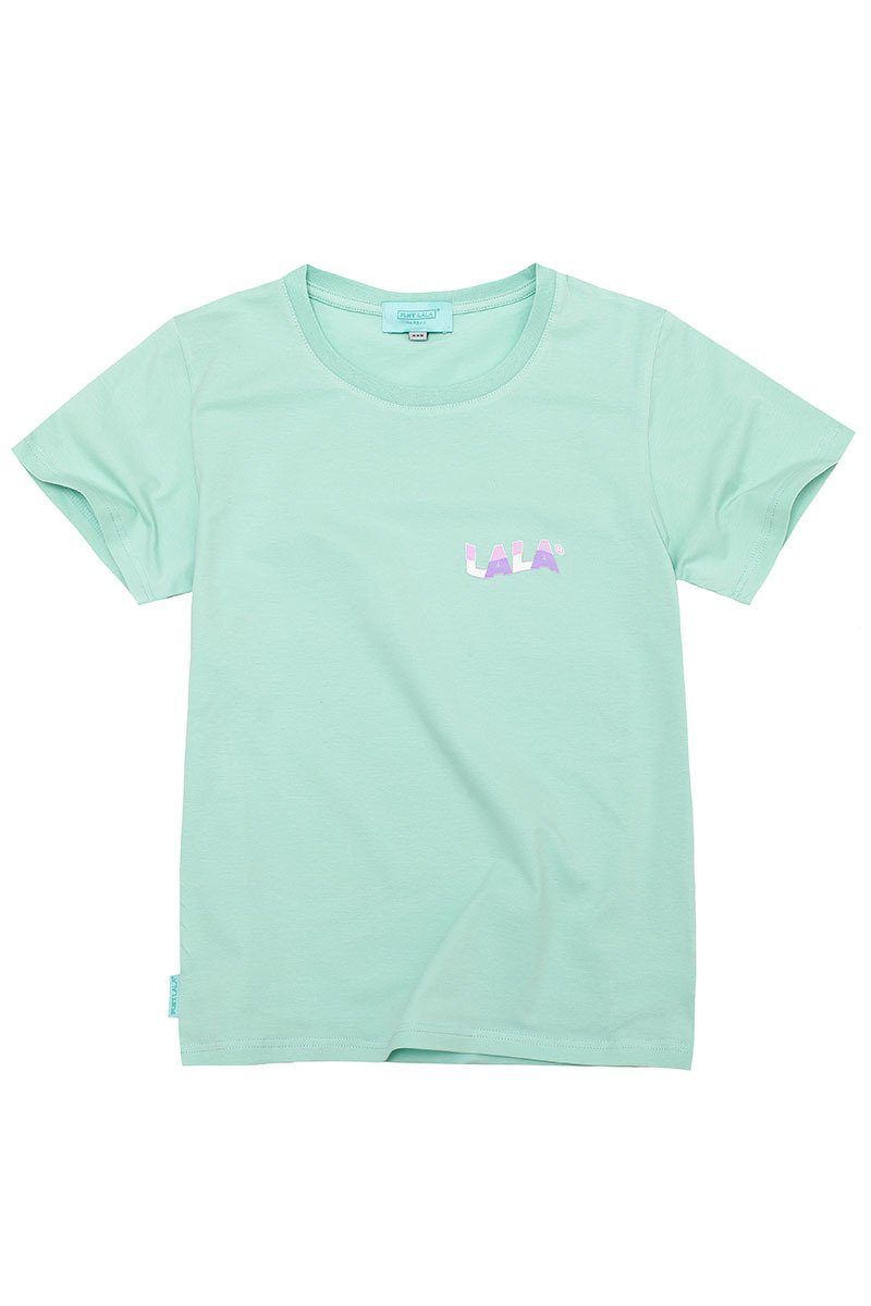 PLNY LALA New Wave French Fit Pistachio Tee