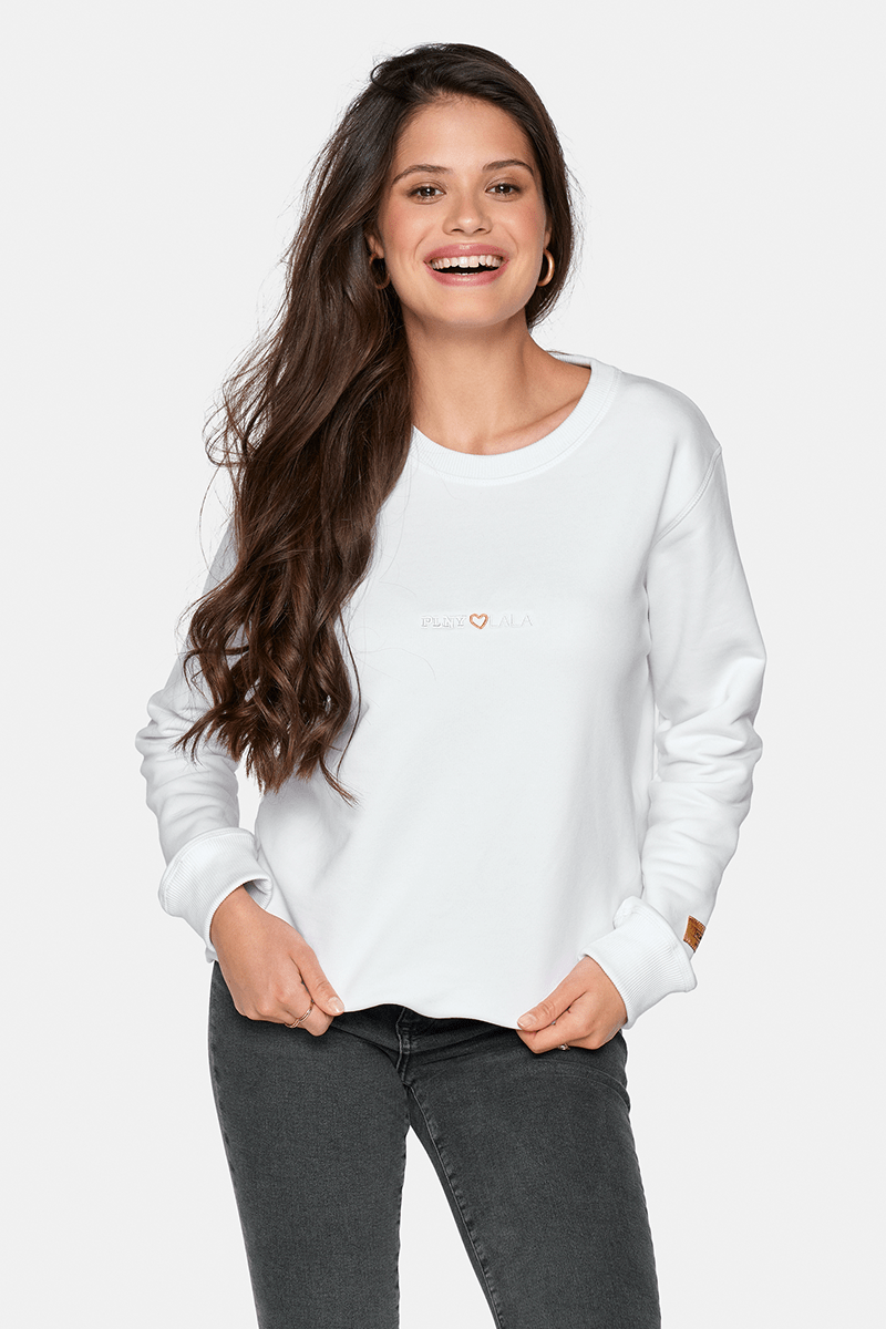 PLNY LALA Regular White Sweatshirt