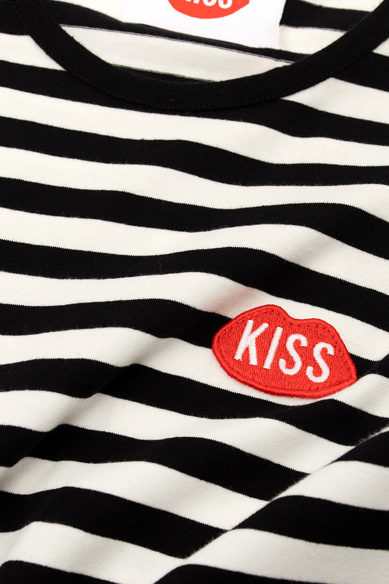 Petit KISS French Fit Black Stripes Longsleeve