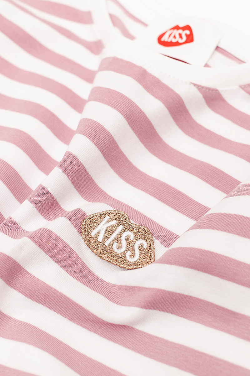 Petite KISS French Fit Rose Stripes Longsleeve 