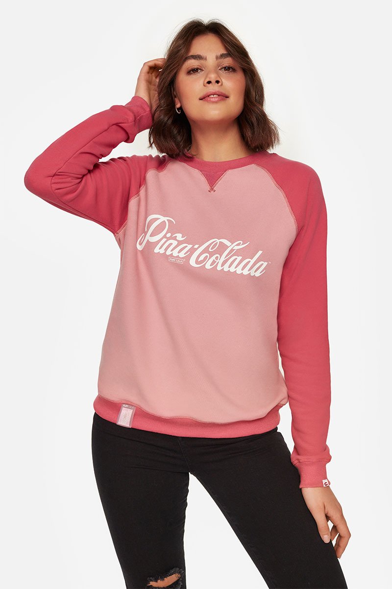 Pina Colada Reglan Cherry Rose Sweatshirt