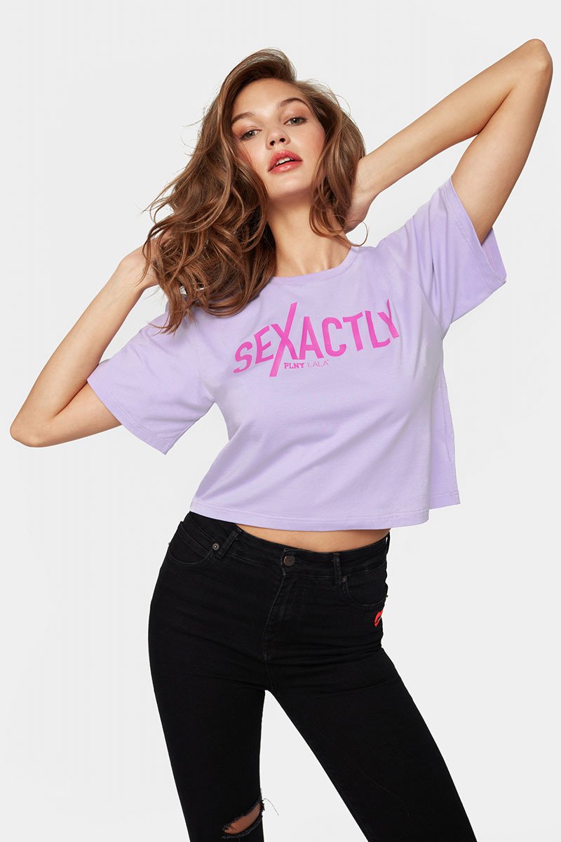 Sexactly Relaxed Lavender Tee