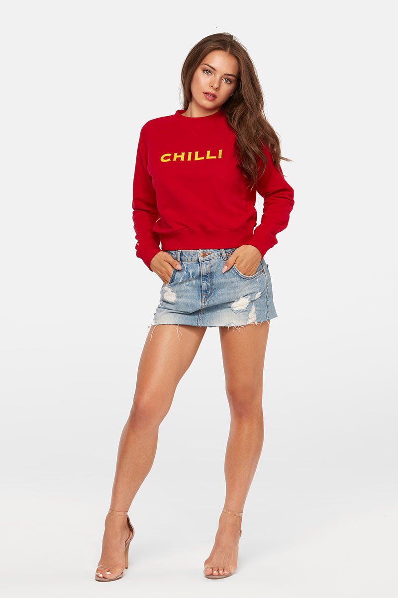 Spicy Riviera Chilli Red Sweatshirt