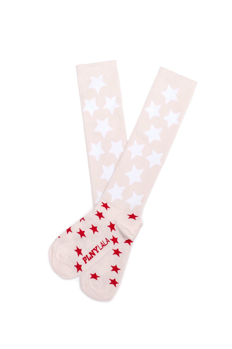 Stars Rose High Socks
