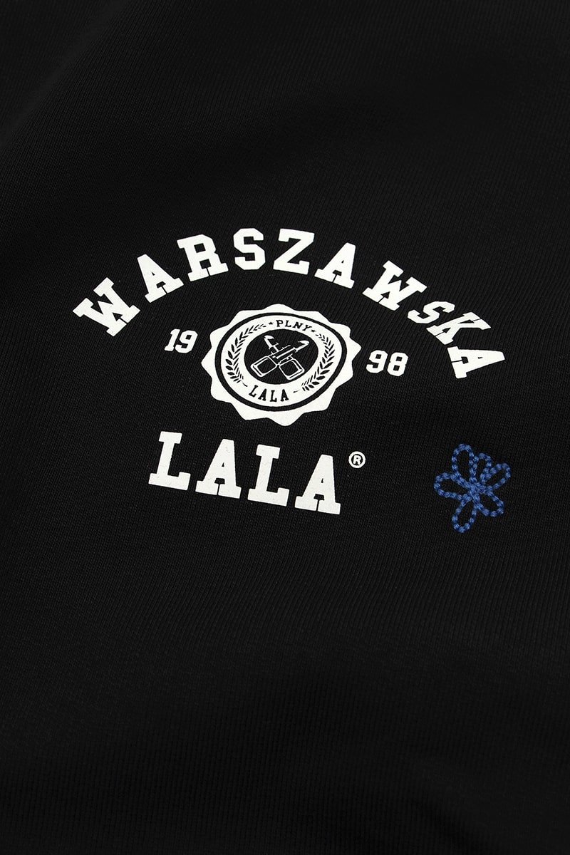 Warszawska LALA Flora Black Sweatshirt