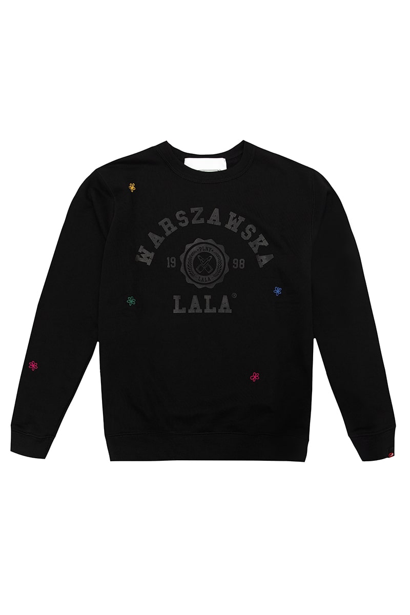 Warszawska LALA Regular Black Sweatshirt